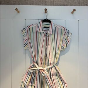 J. Crew Multicolor Striped Button Down Shirt